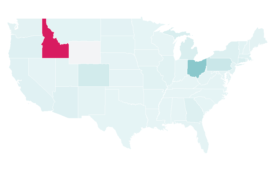 Affinity by region — Parma, United States