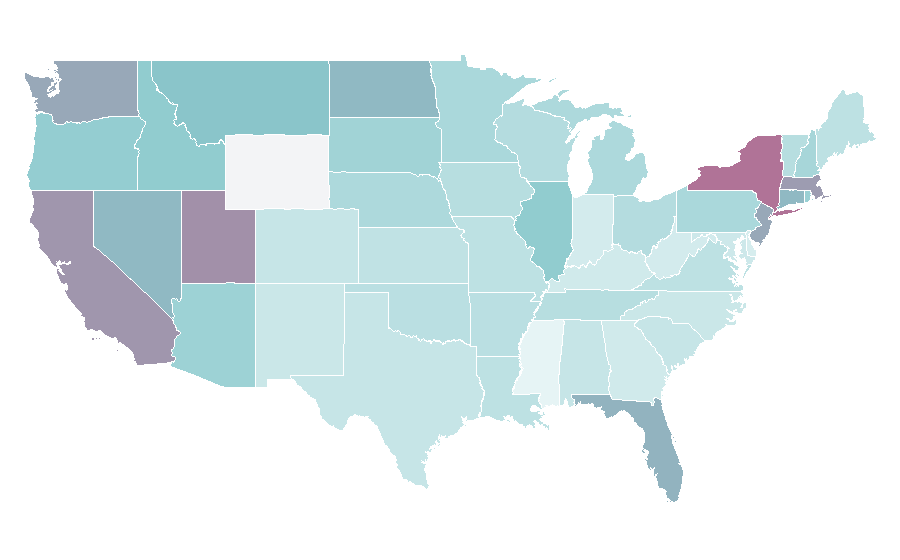 Affinity by region — Parmigiano-Reggiano, United States