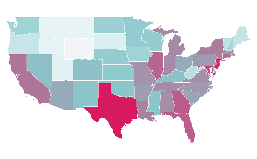 Affinity by region — Party City, United States
