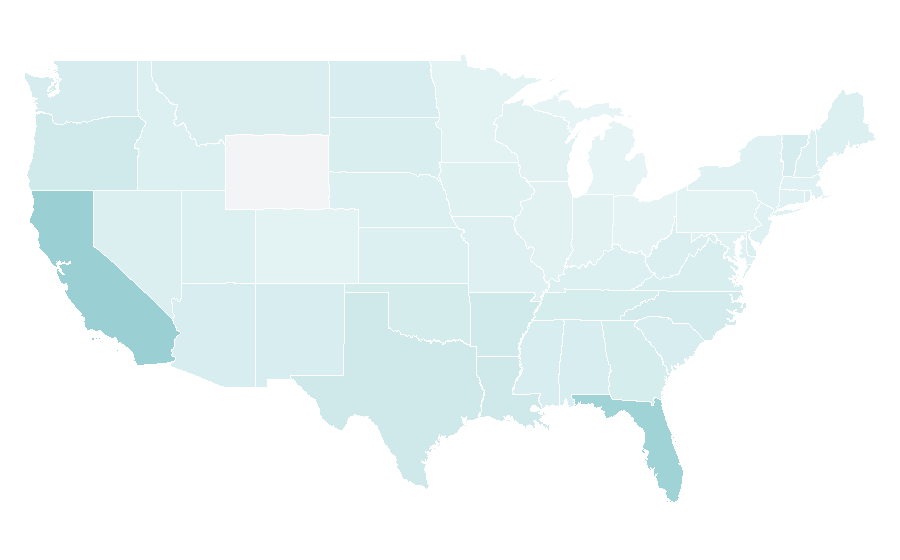 Affinity by region — Passiflora edulis, United States