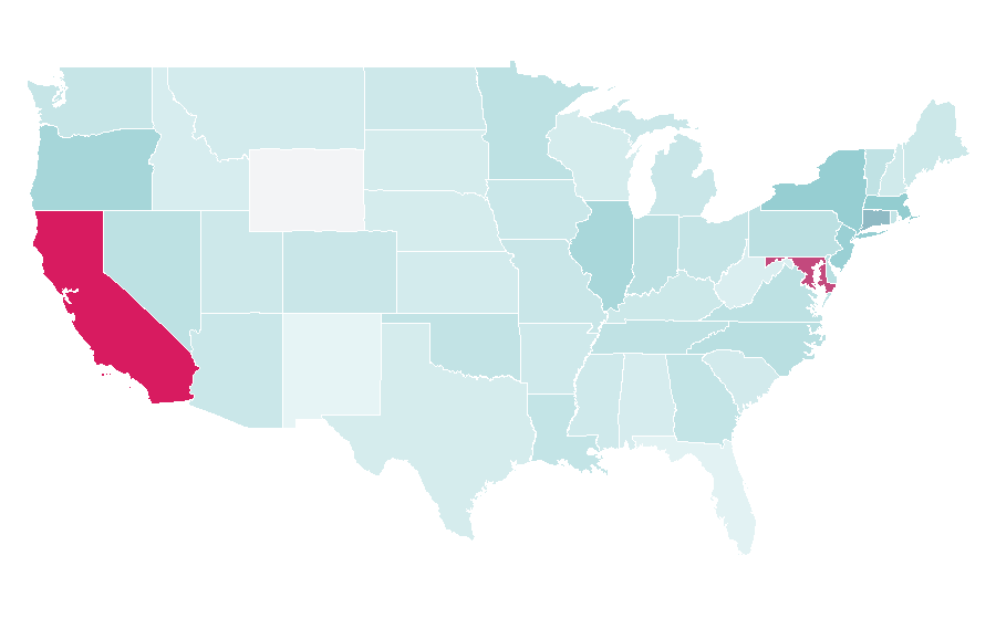 Affinity by region — Pat Spencer, United States