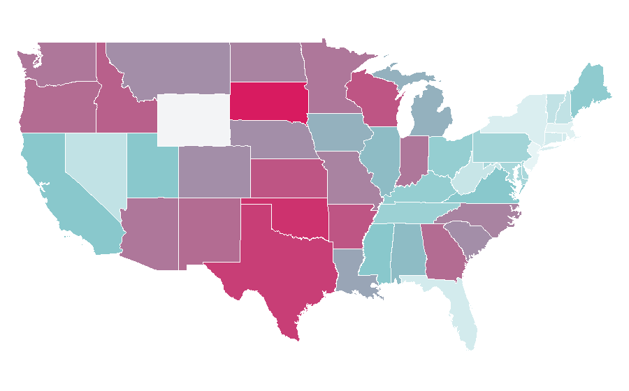 Affinity by region — Patience (opera), United States