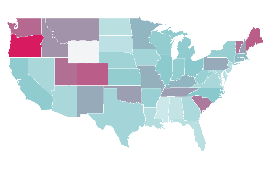 Affinity by region — Patricia Arquette, United States