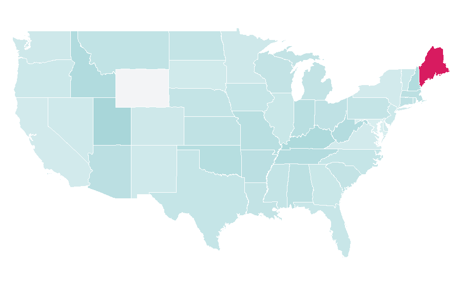 Affinity by region — Patrick Dempsey, United States