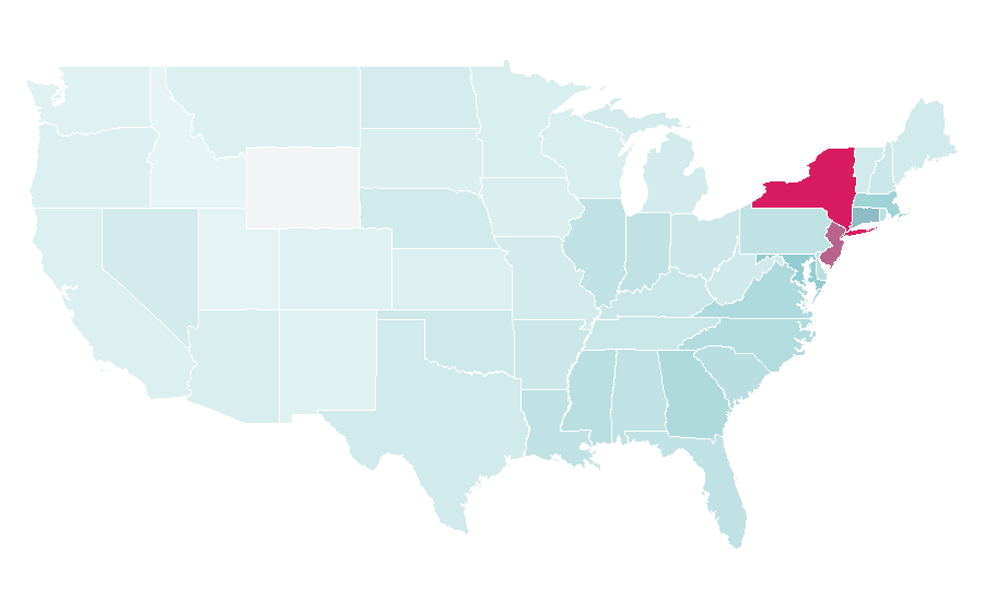 Affinity by region — Patrick Ewing, United States