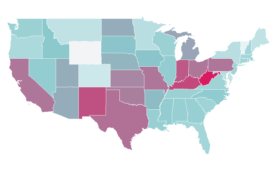 Affinity by region — Patrick Star, United States