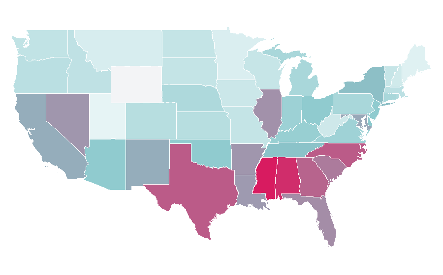 Affinity by region — Patrón Tequila, United States