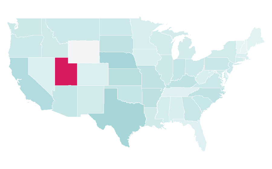 Affinity by region — Pattern (sewing), United States