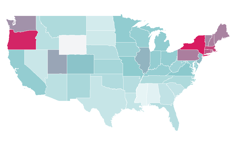 Affinity by region — Patti LuPone, United States
