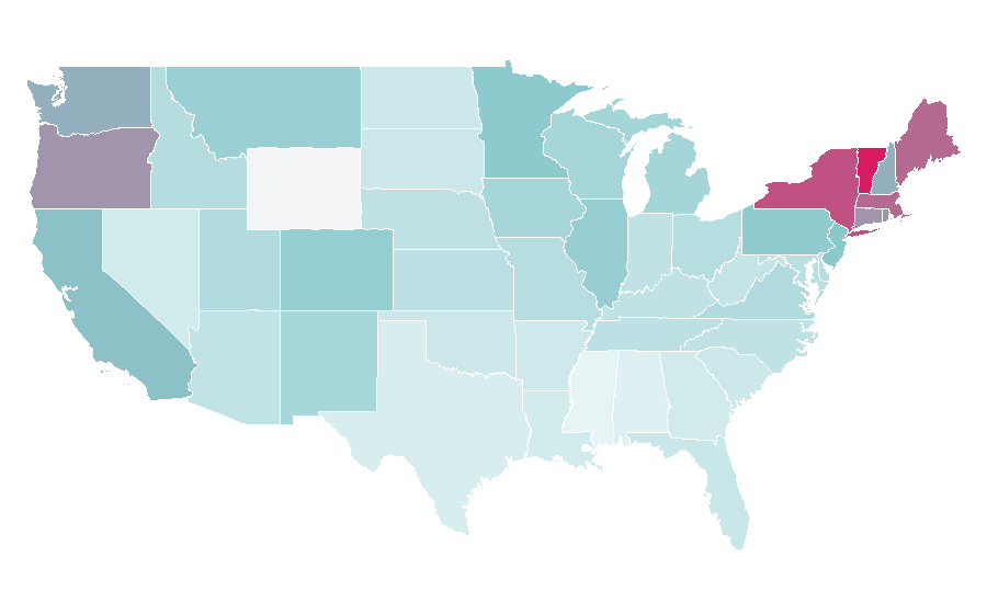 Affinity by region — Patti Smith, United States