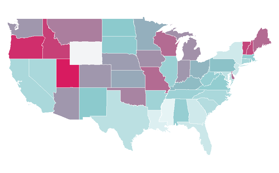 Affinity by region — Patton Oswalt, United States
