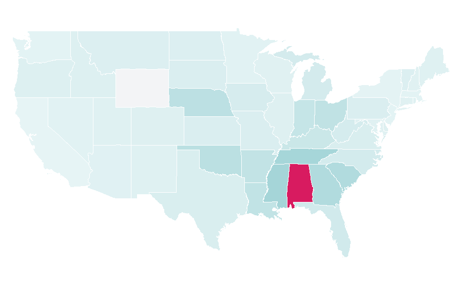 Affinity by region — Paul Finebaum, United States