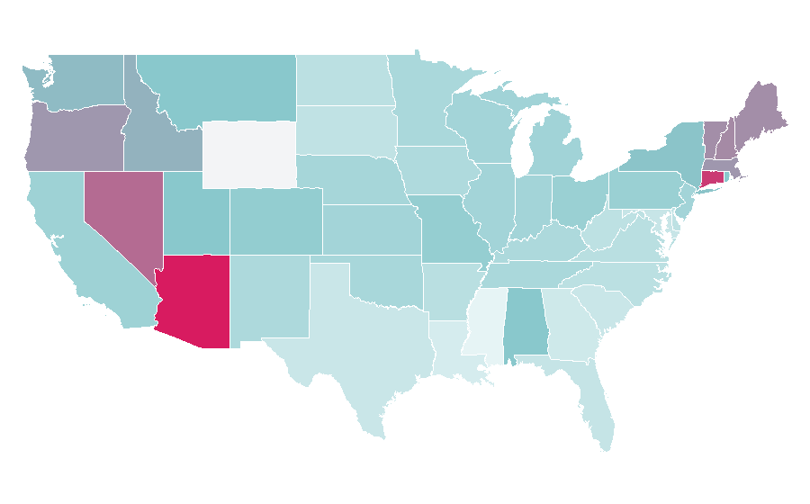Affinity by region — Paul Giamatti, United States