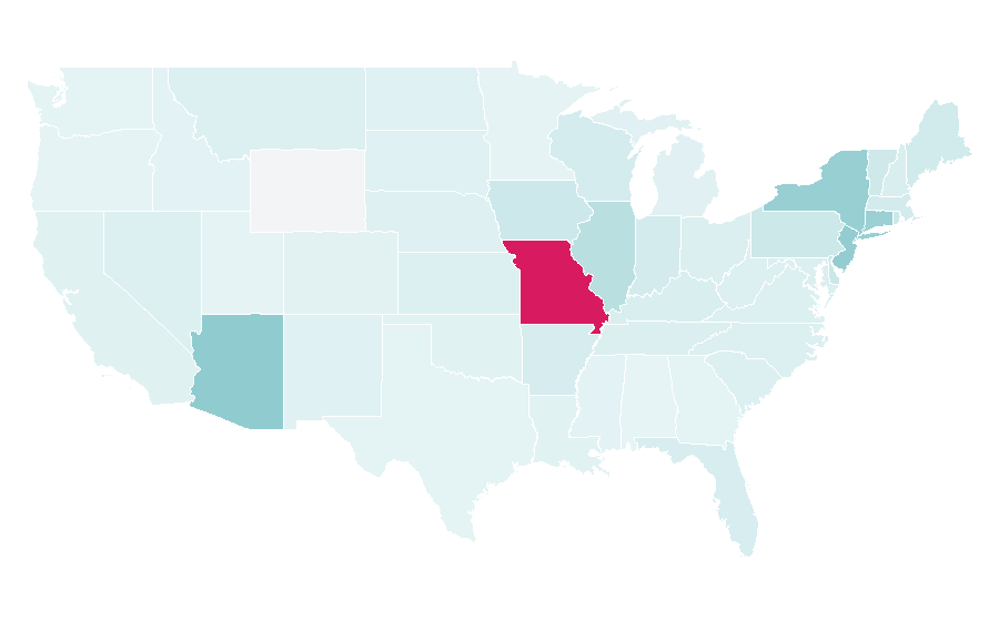 Affinity by region — Paul Goldschmidt, United States