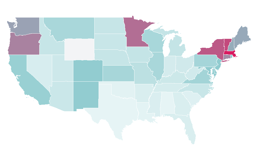 Affinity by region — Paul Krugman, United States