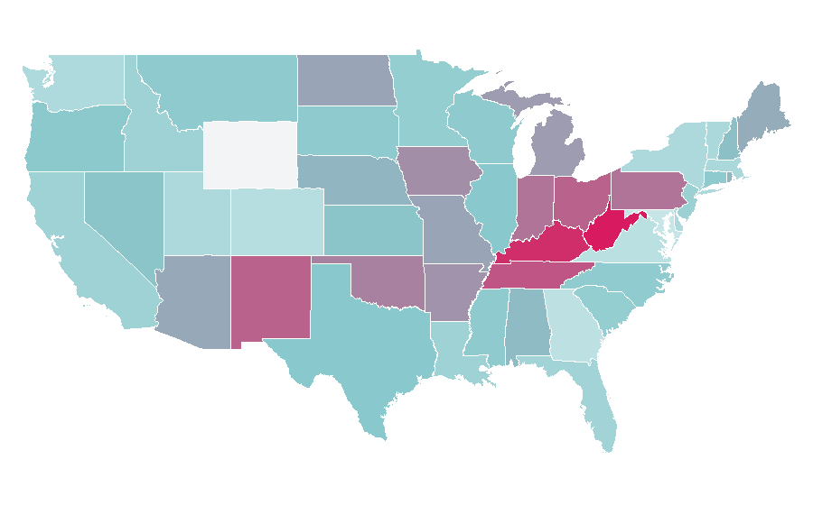 Affinity by region — Paul Stanley, United States