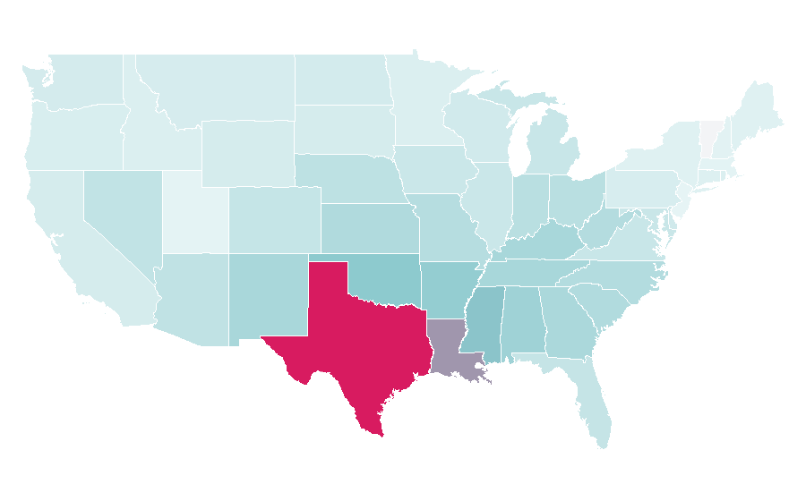 Affinity by region — Paul Wall, United States