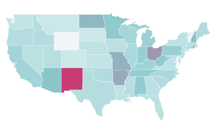 Affinity by region — Paula Abdul, United States