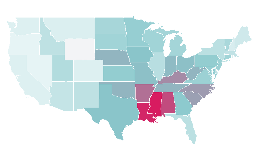 Affinity by region — PAW Patrol, United States