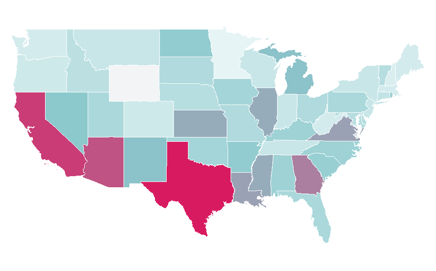 Affinity by region — Pay Day (board game), United States