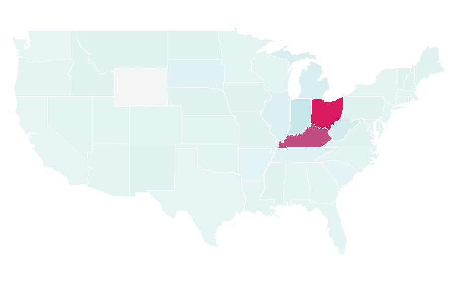 Affinity by region — Paycor Stadium, United States