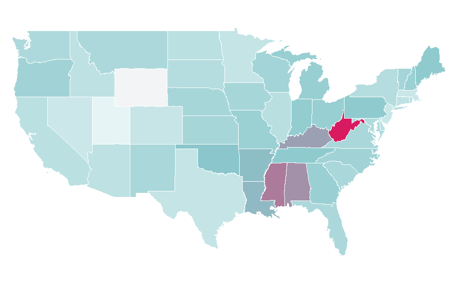 Affinity by region — PayPal, United States