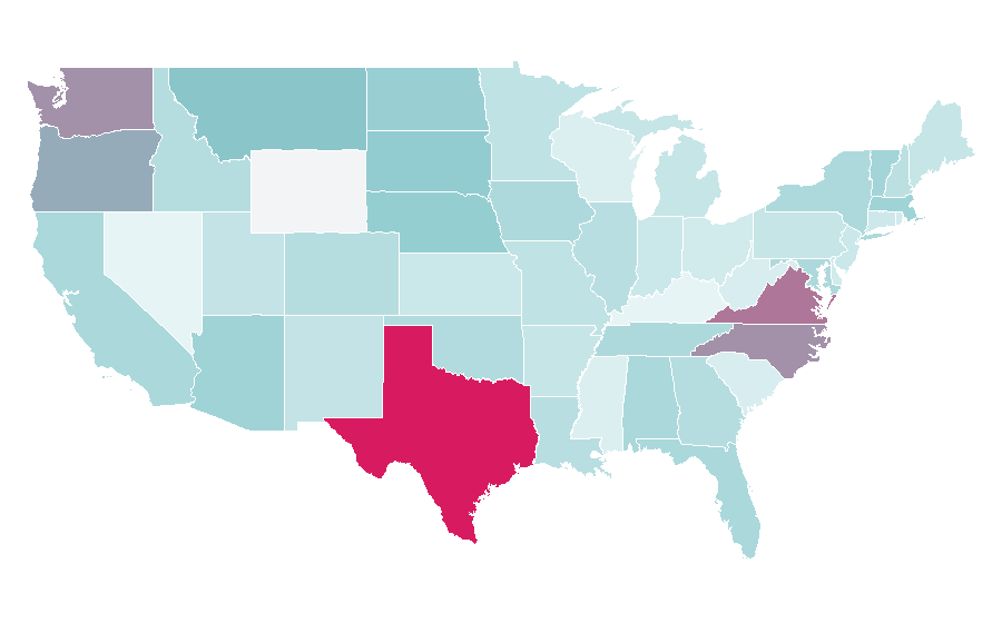 Affinity by region — Payroll tax, United States
