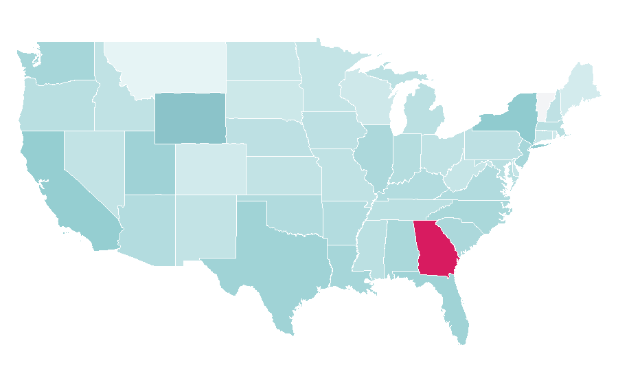 Affinity by region — Peach, United States