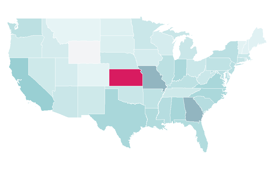 Affinity by region — Peanut, United States