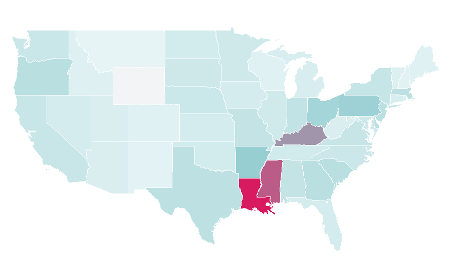 Affinity by region — Pear, United States