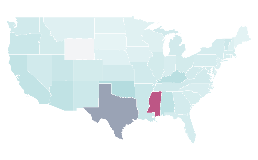 Affinität nach Region — Pearl, USA