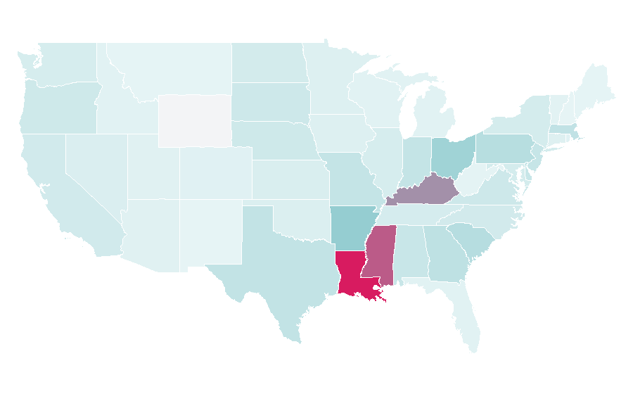 Affinity by region — PEARS, United States