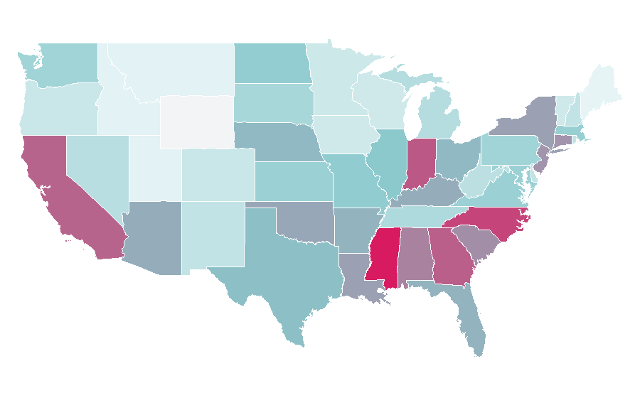 Affinity by region — Pedigree, United States