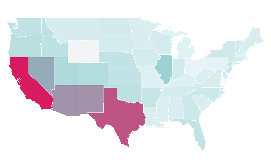 Affinity by region — Pedro Infante, United States