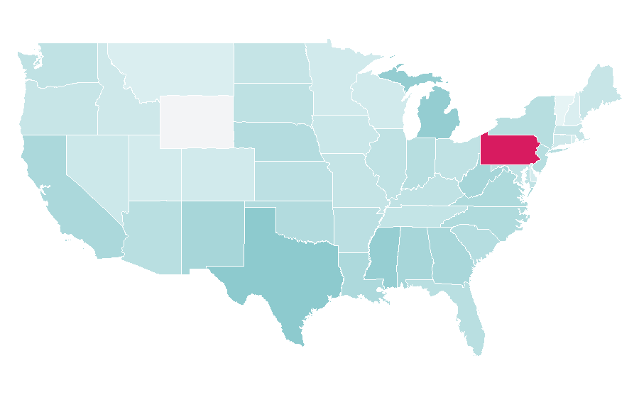 Affinity by region — Pen, United States