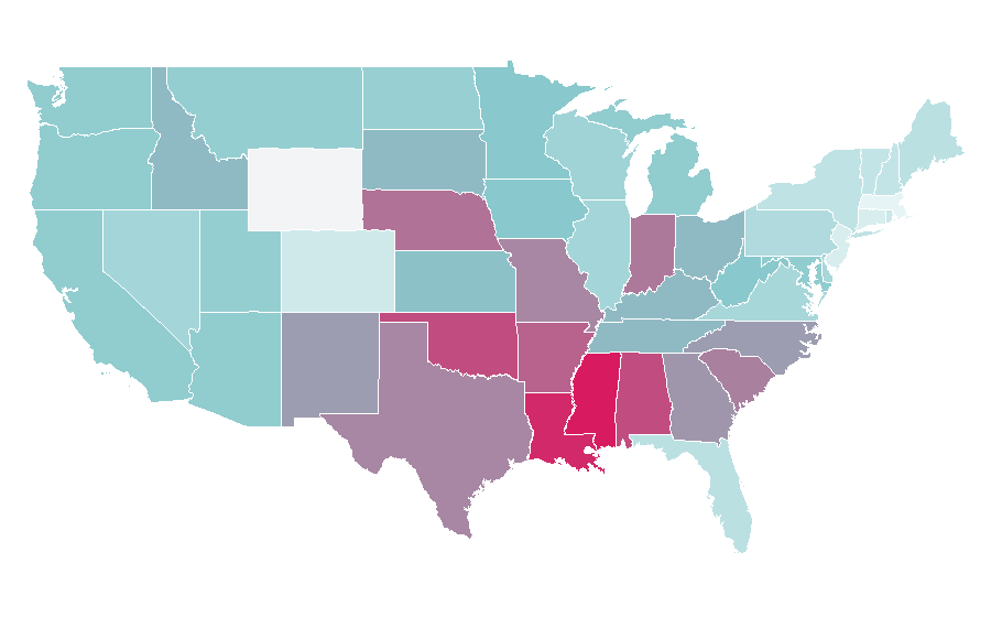 Affinity by region — Penetration, United States