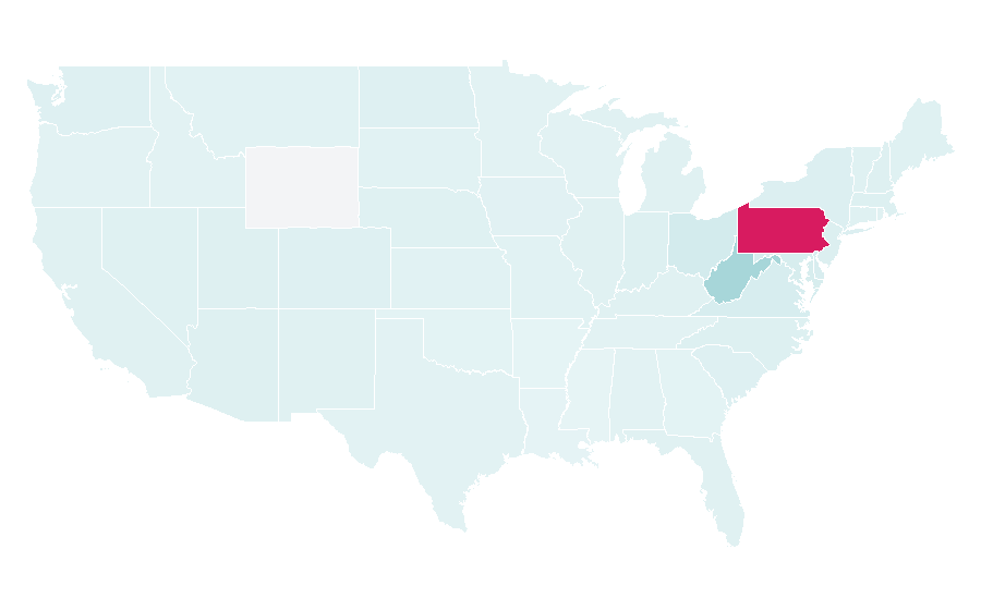 Affinity by region — Penguin (comics), United States