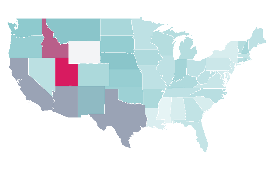 Affinity by region — Penguins of Madagascar, United States