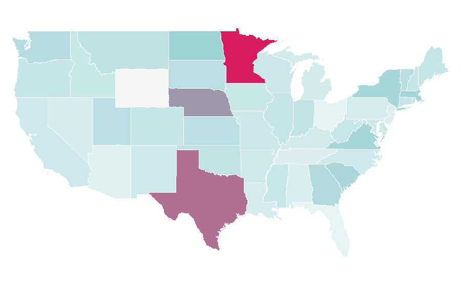 Affinity by region — Peninsular Malaysia, United States