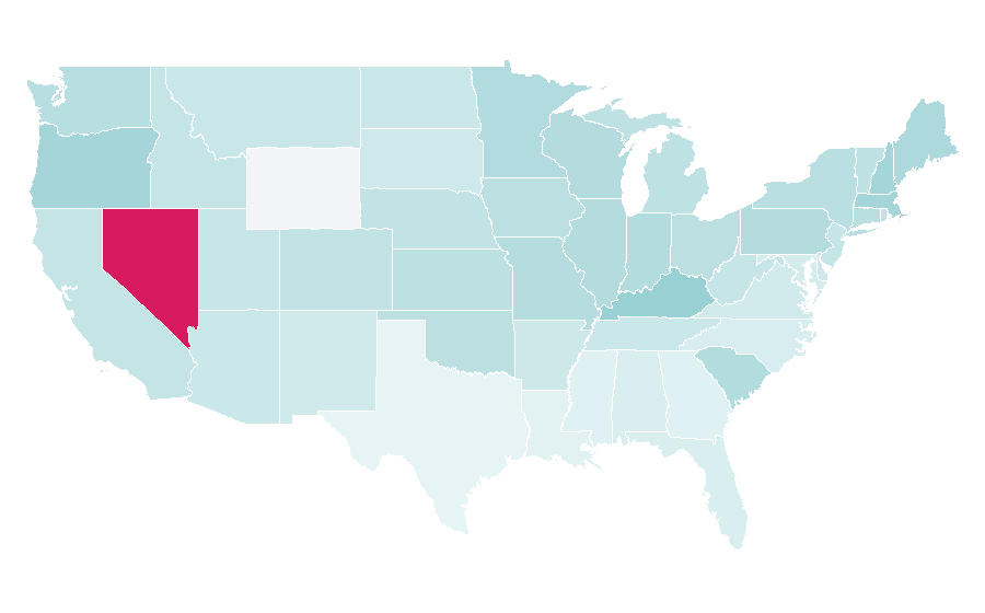 Affinity by region — Penn Jillette, United States