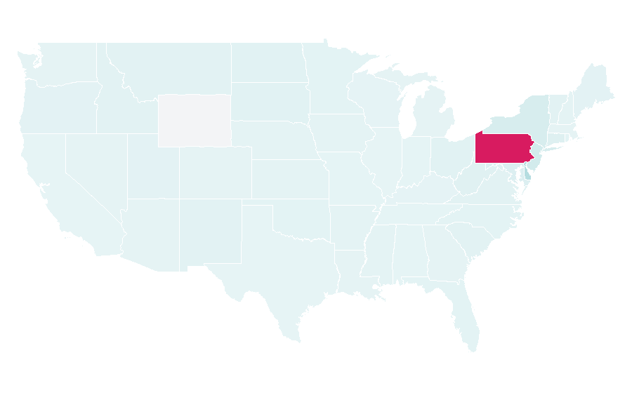 Affinity by region — Pennsylvania Lottery, United States