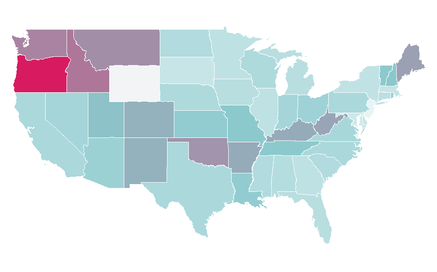 Affinity by region — Penny dreadful, United States