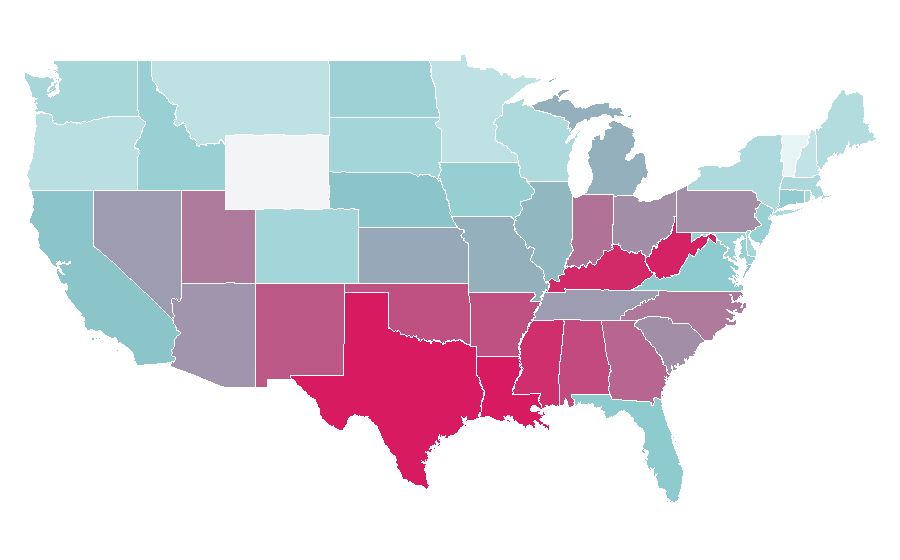 Affinity by region — Pennywise (band), United States