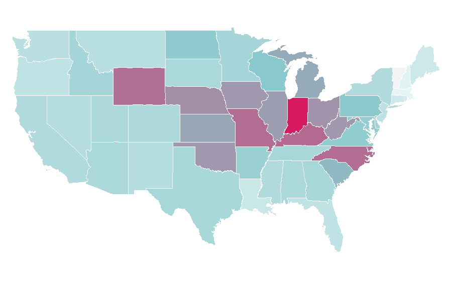Affinity by region — Pepsi, United States