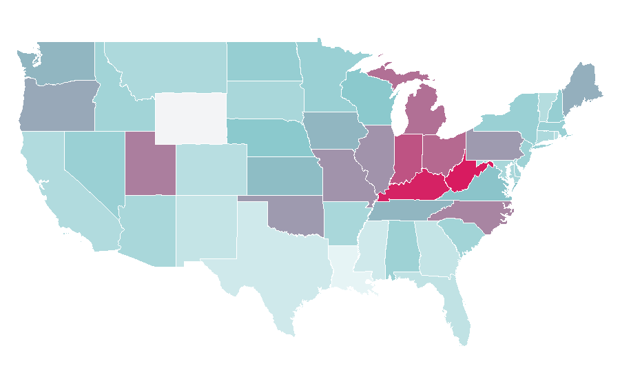 Affinity by region — Pepsi Max, United States