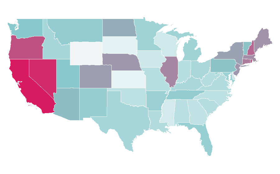 Affinity by region — Perez Hilton, United States