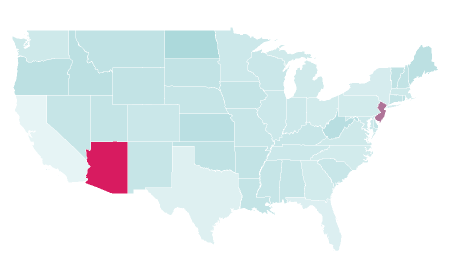 Affinity by region — Performance-based advertising, United States
