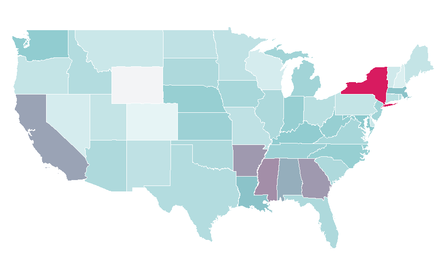 Affinity by region — Period Pains, United States