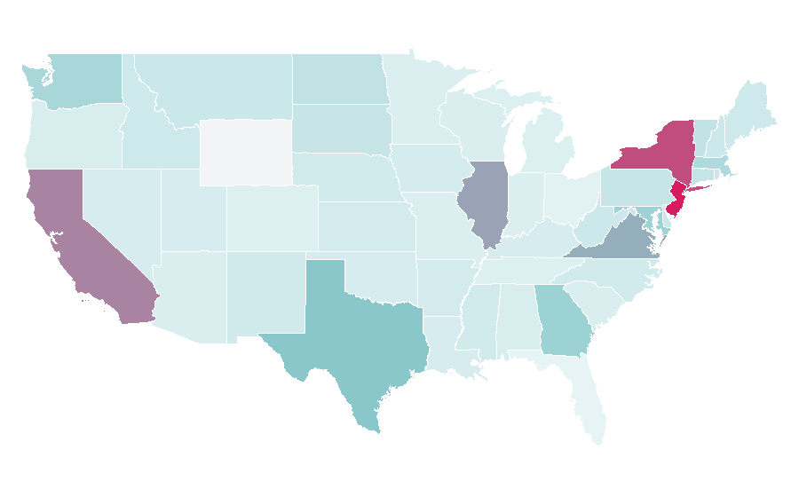Affinity by region — Pernia's Pop-Up Shop, United States