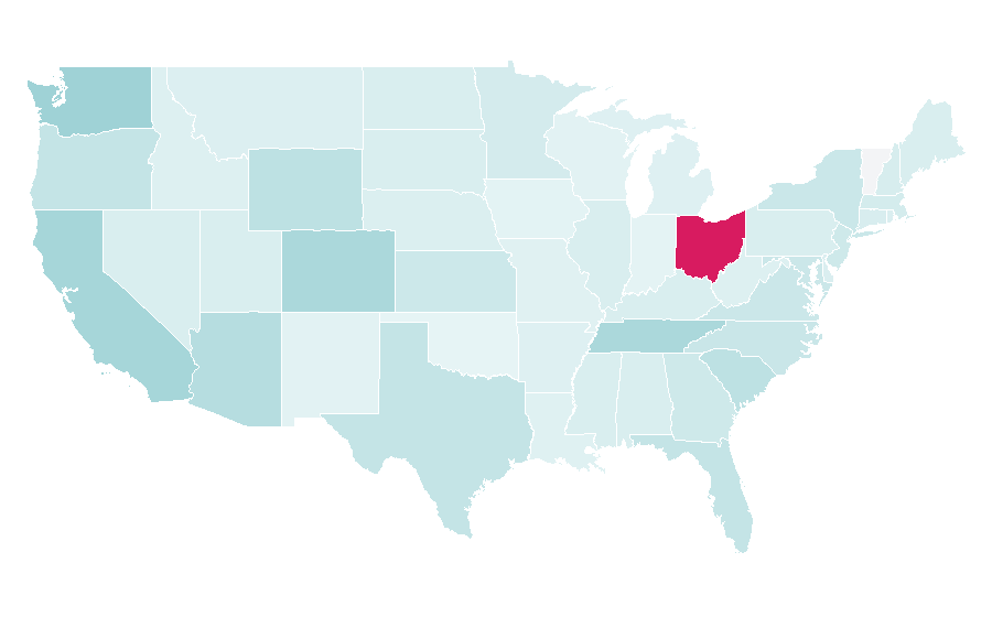 Affinity by region — Personal chef, United States